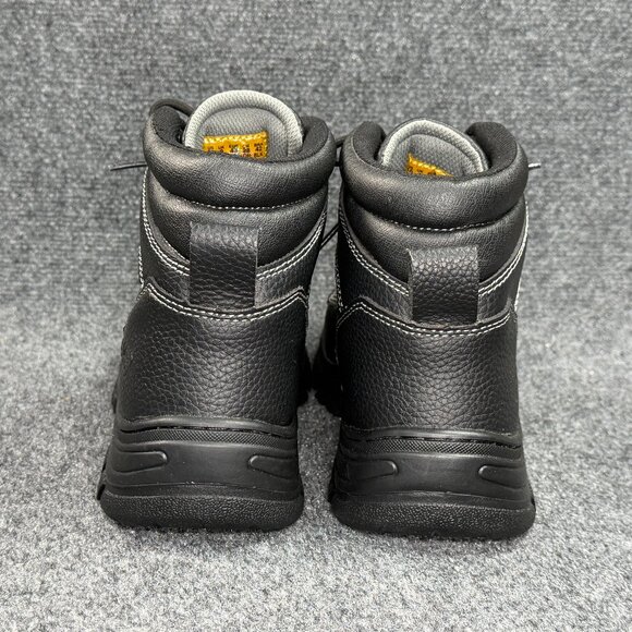Skechers Burgin Tarlac Steel Toe Work Boots Men Size 10 Black Leather Industrial - Picture 7 of 15